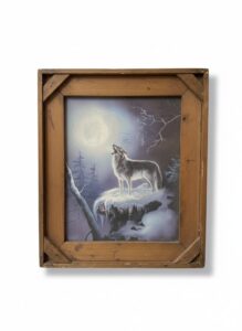 Wolf-Howling-at-the-Moon-Painting-by-Larry-Zach
