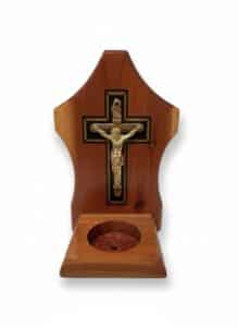 Wooden-Crucifix-with-Tealight-Candle-Holder-Base