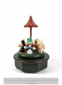 Wooden-Mushroom-Carousel-Music-Box-with-Figurines