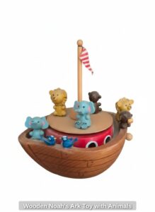 Wooden-Noahs-Ark-Toy-with-Animals