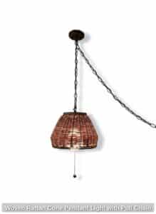 Woven-Rattan-Cone-Pendant-Light-with-Pull-Chain