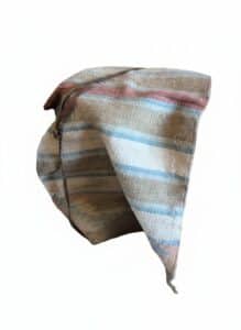 Woven-Saddle-Blanket-with-Braided-Leather-Straps