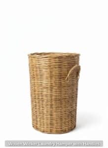 Woven-Wicker-Laundry-Hamper-with-Handles