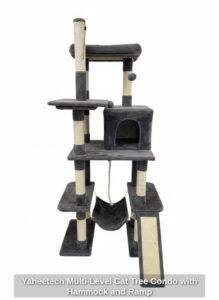 Yaheetech-Multi-Level-Cat-Tree-Condo-with-Hammock-and-Ramp