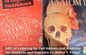 ABC-of-Lettering-by-Carl-Holmes-and-Anatomy-for-Students-and-Teachers-by-Walter-T.-Foster