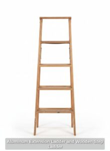Aluminum-Extension-Ladder-and-Wooden-Step-Ladder-second-image