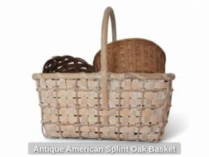 Antique-American-Splint-Oak-Basket