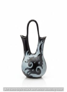 Art-Deco-Style-Black-and-White-Wedding-Vase