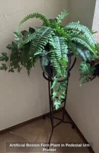 Artificial-Boston-Fern-Plant-in-Pedestal-Urn-Planter