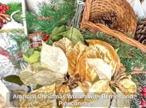 Artificial-Christmas-Wreath-with-Berries-and-Pinecones