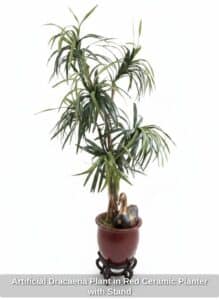 Artificial-Dracaena-Plant-in-Red-Ceramic-Planter-with-Stand