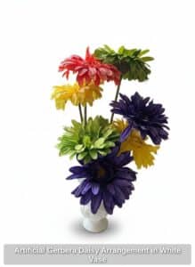 Artificial-Gerbera-Daisy-Arrangement-in-White-Vase