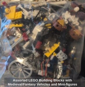 Assorted-LEGO-Building-Blocks-with-Medieval-or-Fantasy-Vehicles-and-Mini-figures