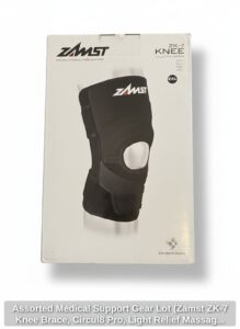 Assorted-Medical-Support-Gear-Lot-Zamst-ZK-Knee-Brace-Circul-Pro-Light-Relief-Massager-Ipow-Knee-Strap-second-image