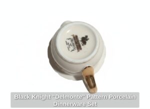 Black-Knight-Delmonte-Pattern-Porcelain-Dinnerware-Set-third-image