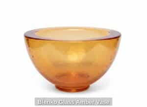 Blenko-Glass-Amber-Vase-fourth-image