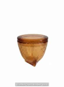 Blenko-Glass-Amber-Vase-second-image