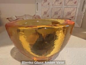 Blenko-Glass-Amber-Vase-third-image