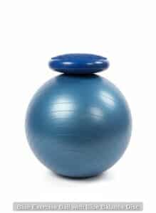 Blue-Exercise-Ball-with-Blue-Balance-Disc