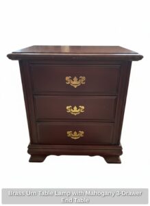 Brass-Urn-Table-Lamp-with-Mahogany-Drawer-End-Table-second-image