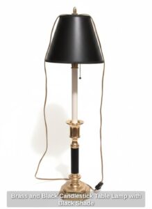 Brass-and-Black-Candlestick-Table-Lamp-with-Black-Shade