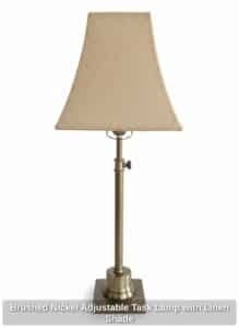 Brushed-Nickel-Adjustable-Task-Lamp-with-Linen-Shade