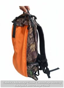 Cabelas-Advantage-Timber-Camouflage-Hunting-Backpack-with-Orange-Cover-third-image
