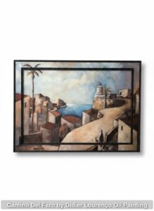 Camino-Del-Faro-by-Didier-Loureno-Oil-Painting
