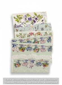 Carol-Wilson-Fine-Arts-Floral-and-Mushroom-Themed-Stationery-and-Invitation-Assortment