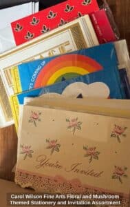 Carol-Wilson-Fine-Arts-Floral-and-Mushroom-Themed-Stationery-and-Invitation-Assortment-second-image