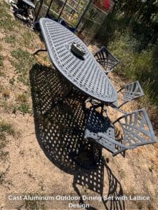 Cast-Aluminum-Outdoor-Dining-Set-with-Lattice-Design