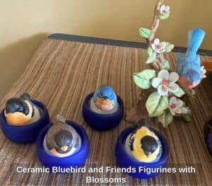 Ceramic-Bluebird-and-Friends-Figurines-with-Blossoms