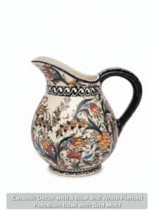 Ceramic-Decor-with-a-Blue-and-White-Pierced-Porcelain-Bowl-with-Bird-Motif-second-image