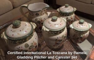 Certified-International-La-Toscana-by-Pamela-Gladding-Pitcher-and-Canister-Set