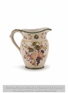 Certified-International-La-Toscana-by-Pamela-Gladding-Pitcher-and-Canister-Set-fourth-image