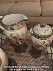 Certified-International-La-Toscana-by-Pamela-Gladding-Pitcher-and-Canister-Set-third-image