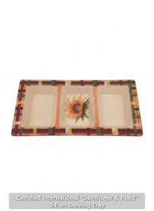 Certified-International-Sunflower-Plaid-Part-Serving-Tray