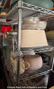 Chrome-Rack-Full-of-Planters-and-Pots-second-image