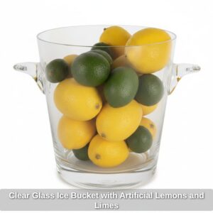 Clear-Glass-Ice-Bucket-with-Artificial-Lemons-and-Limes
