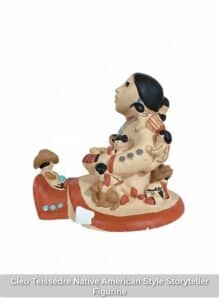 Cleo-Teissedre-Native-American-Style-Storyteller-Figurine-second-image