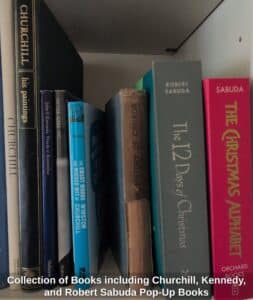 Collection-of-Books-including-Churchill-Kennedy-and-Robert-Sabuda-Pop-Up-Books