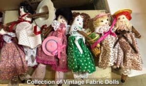 Collection-of-Vintage-Fabric-Dolls
