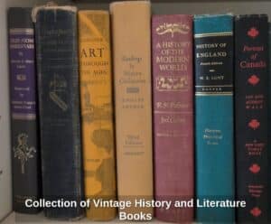 Collection-of-Vintage-History-and-Literature-Books