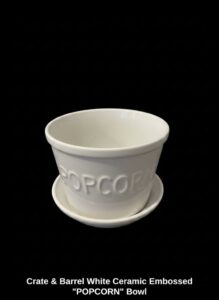 Crate-Barrel-White-Ceramic-Embossed-POPCORN-Bowl-second-image