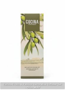 Cucina-Fruits-Passion-Decorative-Diffuser-Set-Olive-Motif