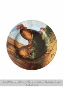 David-Carter-Brown-On-The-Farm-Rooster-Plate-Collection-fourth-image