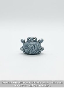 Decorative-Figurine-Lot-including-Wade-Whimsies-Brass-Toad-and-Ceramic-Shoe-second-image