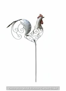 Decorative-Metal-Rooster-Garden-Stake