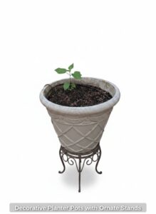 Decorative-Planter-Pots-with-Ornate-Stands