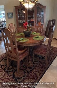 Dining-Room-Suite-with-Scroll-Back-Chairs-and-China-Cabinet